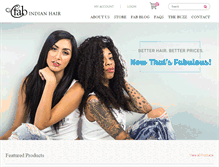 Tablet Screenshot of fabindianhair.com